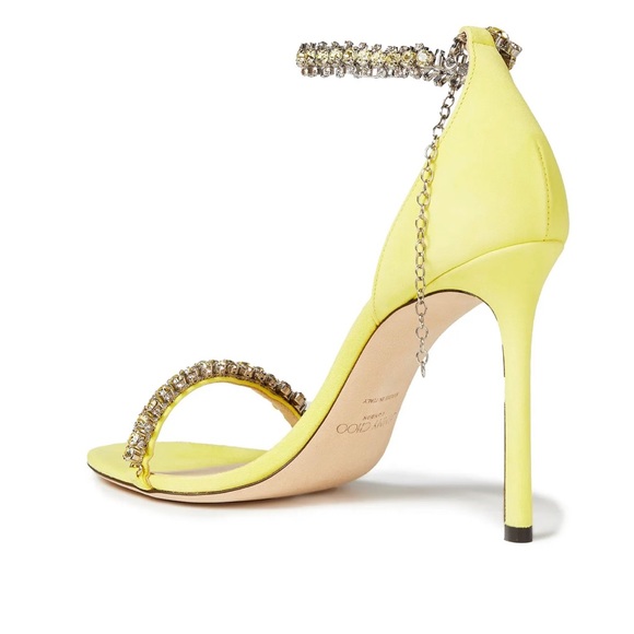 Jimmy Choo Shiloh 100 crystal-embellished suede sandals 37.5 - Picture 4 of 8